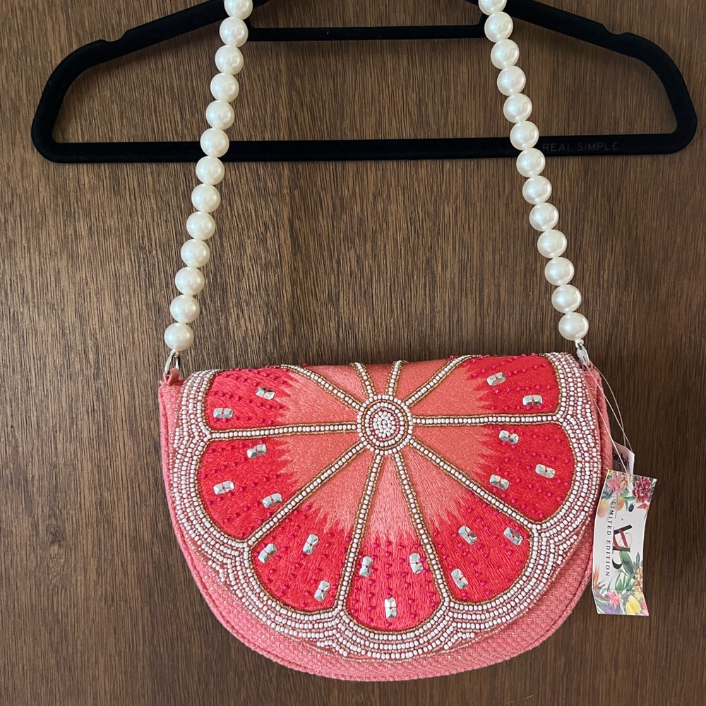 Viral Pink Beaded Women's Bag NWT